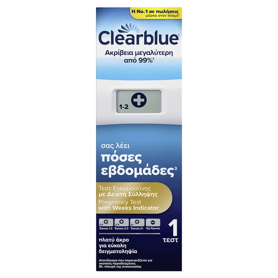 Clearblue digitale zwangerschapstest met conceptie-index per week