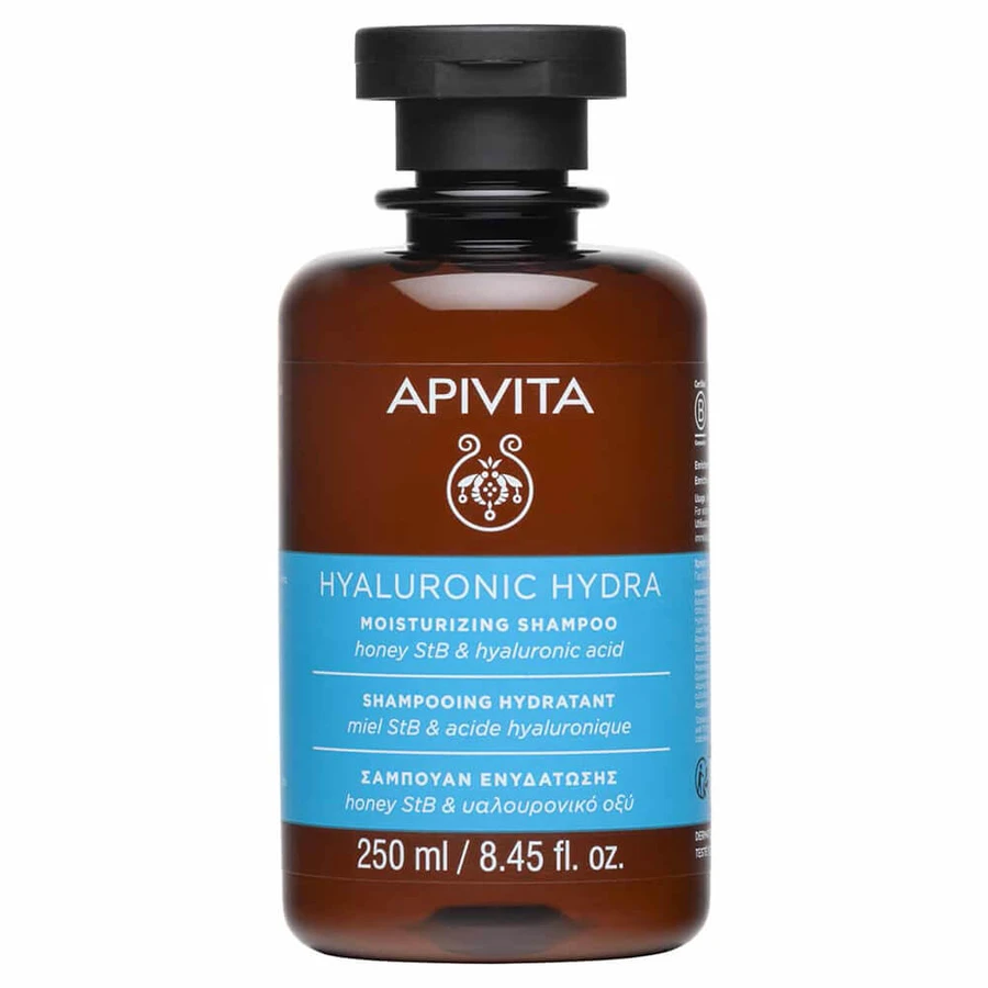 Apivita Hyaluronic Hydra Feuchtigkeitsspendendes Shampoo mit Honig StB & Hyaluronsäure 250ml