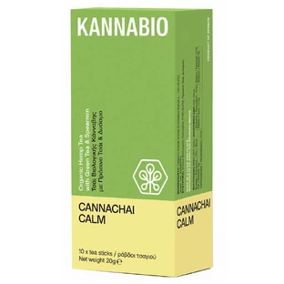 KannaBio Kannachai Calm Bio-Hanf-Tee mit grünem Tee & Spearmin 10sticks