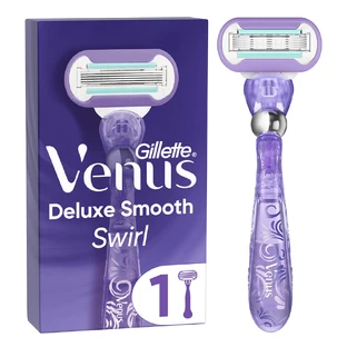 Gillette Venus Deluxe Smooth Swirl Rasiermaschine & Ersatzkopf