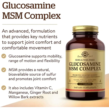 MSM-Glucosamin-Komplex, 60 Tabletten, Solgar