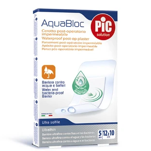Pic Aquabloc 12x10cm 5pcs Tira Adhesiva Estéril Impermeable