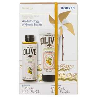 Korres promoverpakking Honing peer douchegel 250ml & bodymilk 200ml
