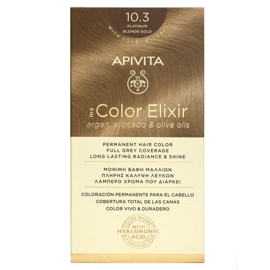 Apivita My Color Elixir Permanent Hair Color N10.3 Blond Gold