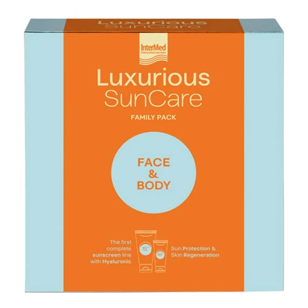 Luxuriöses Sonnenschutzpaket mit Gesichtscreme SPF50 75ml & Körpercreme SPF15 200ml