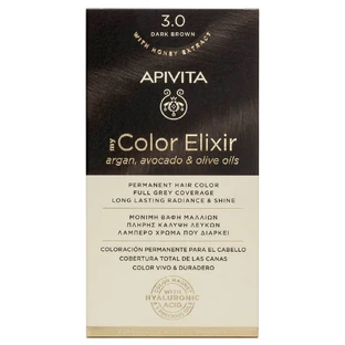 Apivita My Color Elixir Permanent Hair Color N3.0 Dark Brown