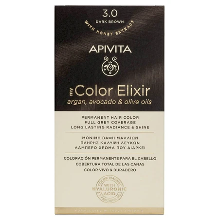 Apivita My Color Elixir Permanent Hair Color N3.0 Dark Brown