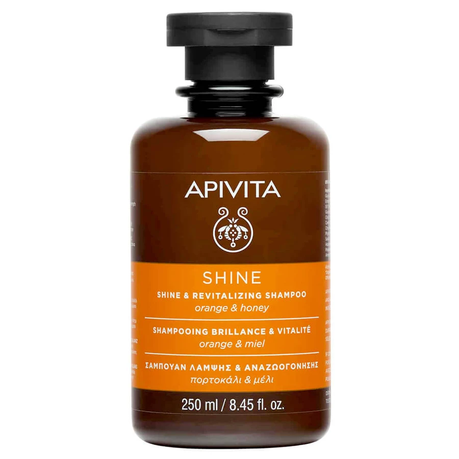 Apivita Shine & Revitalizing Shampoo with Orange & Honey 250ml