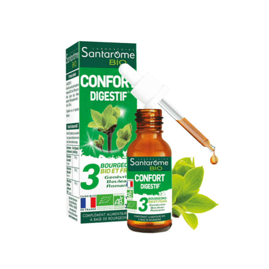 Comprar Gemmo Digestive Comfort Eco Suplemento, 30 ml, Santarome Gemmo Digestive Comfort Eco Suplemento, 30 ml, Santarome