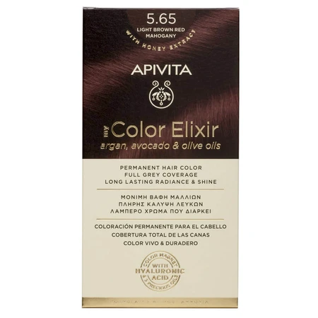 Apivita My Color Elixir Permanent Hair Color N5,65 Chestnut light red mahogany