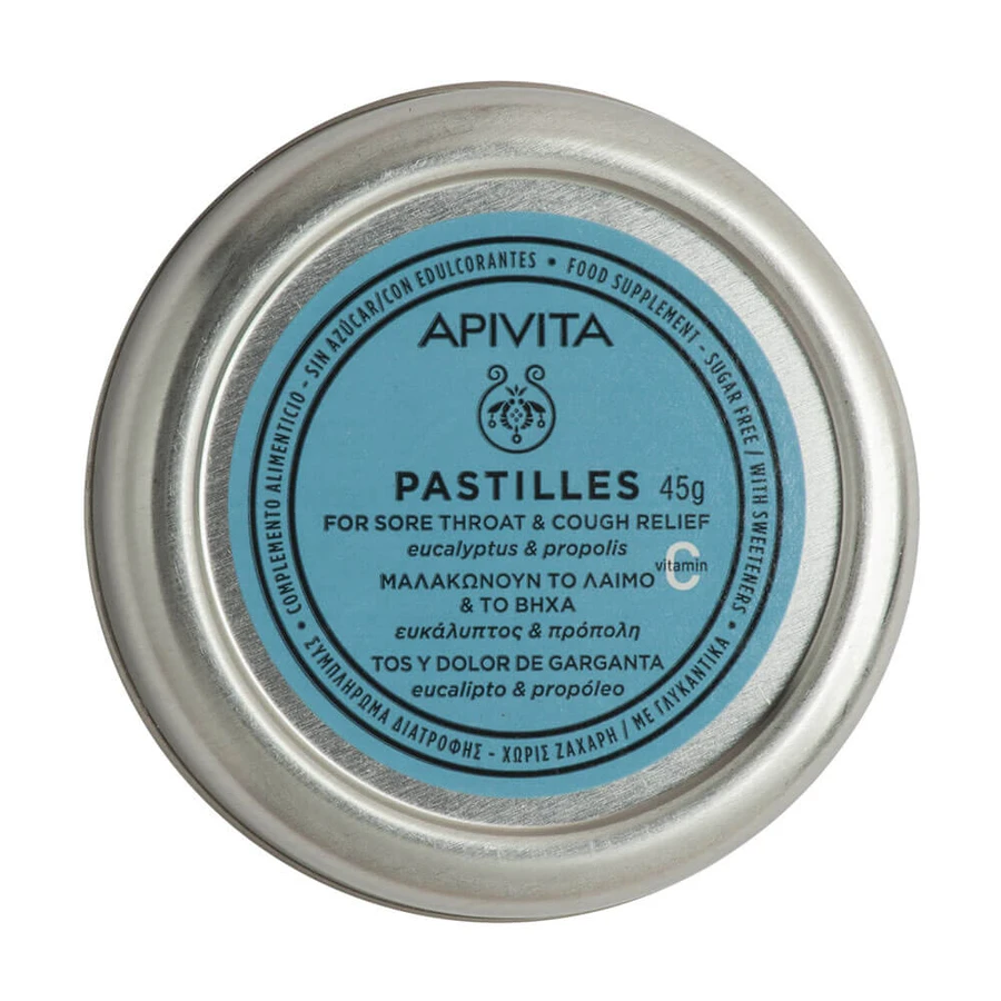 Apivita Pastillas con Eucalipto y Propóleo 45gr