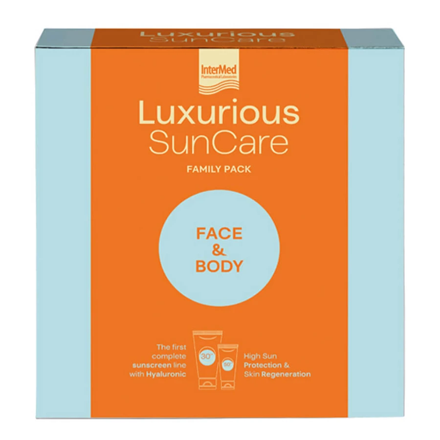 Luxuriöses Sonnenschutzpaket mit Gesichtscreme SPF50 75ml & Körpercreme SPF30 200ml