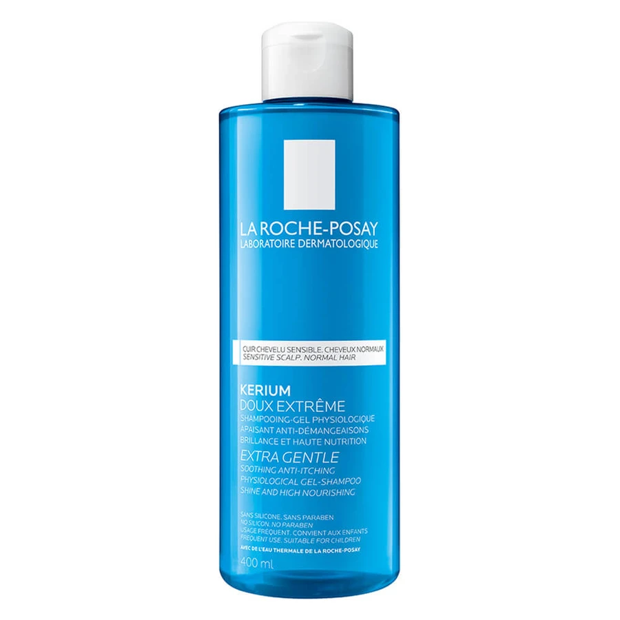 La Roche Posay Kerium Extra Gentle Physiological Gel Shampoo Normal Hair Bonus Pack 400ml
