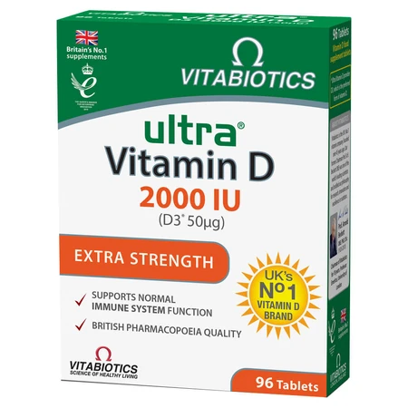 Vitabiotics Ultra Vitamine D3 2000 IU 96 tabletten
