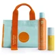 Pachet promoțional Luxurious SunCare cu Spray invizibil de protecție solară antioxidantă SPF30+ 200ml, Ser de protecție solară pentru față SPF30 50ml și geantă GRATUITĂ