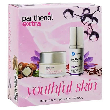 Panthenol Extra Promo Pack Piel Joven con Crema de Día SPF15 50ml y Sérum Rostro y Ojos 30ml