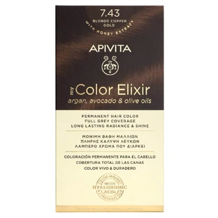 Apivita My Color Elixir Dauerhafte Haarfarbe N7.43 Blond Bronze Honig