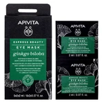 Apivita Express Beauty Eye Mask For Black Circles & Bags With Ginkgo Biloba 2x2ml