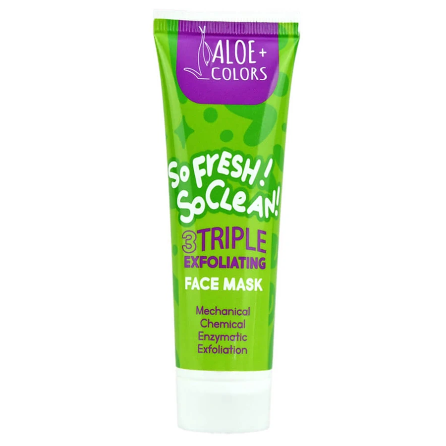 Aloë+ Kleuren Drievoudig Exfoliërend Gezichtsmasker 60ml