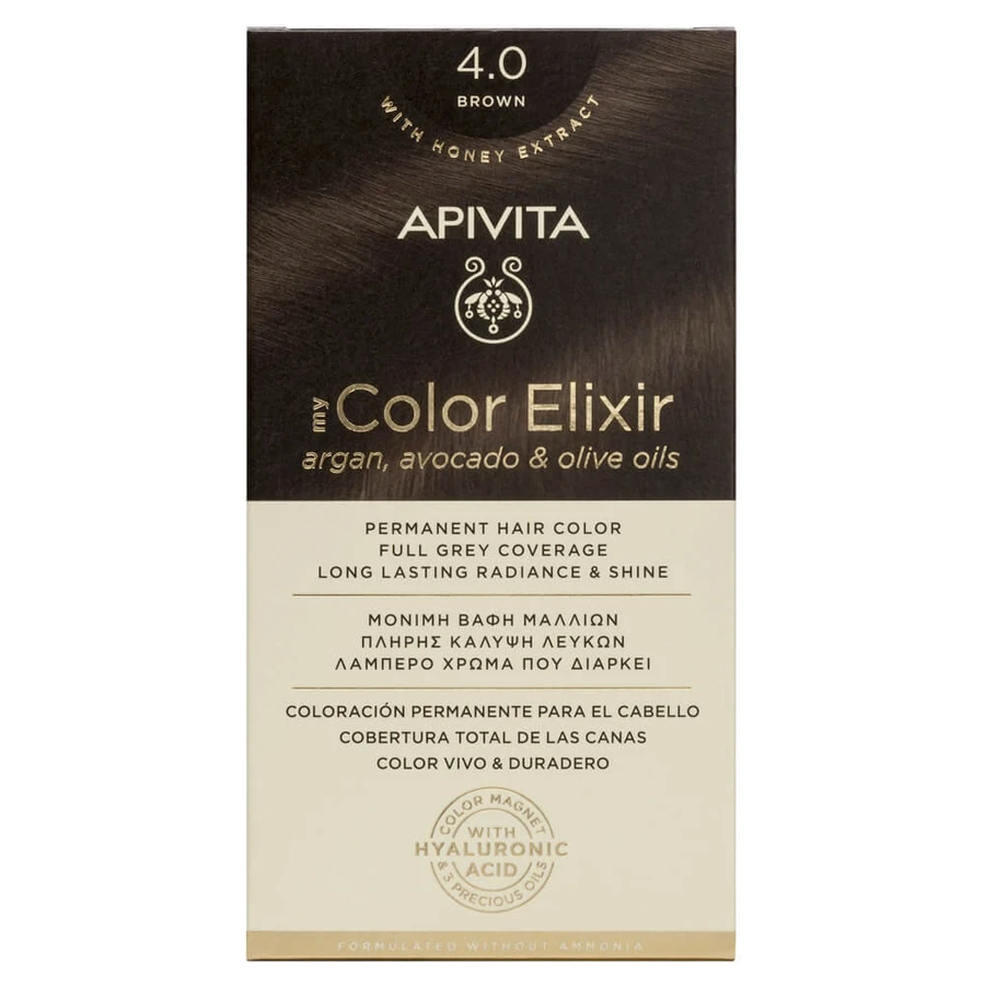 Apivita My Color Elixir Permanent Hair Color N4.0 Natural Brown