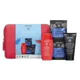 Apivita Promo Pack Bee Sun Safe Invisible Face Fluid Dry Touch SPF50 50ml with FREE Black Detox Cleansing Gel 50ml & Express Beauty Face Mask Sea Lavender 2x8ml