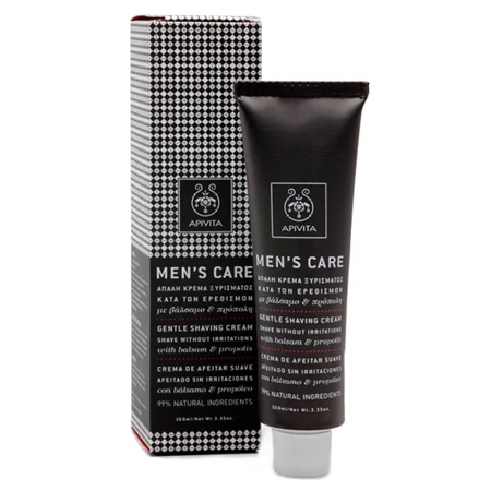 Apivita Gentle Shaving Cream Against Irritations With Balm & Propolis 100ml