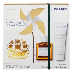 Korres Promo Pack Eau de Toilette Té Blanco Perfume Mujer 50ml & Body Milk 125ml