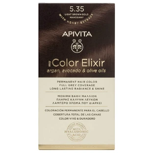 Apivita My Color Elixir Tinte Permanente N5,35 Castaño claro miel caoba