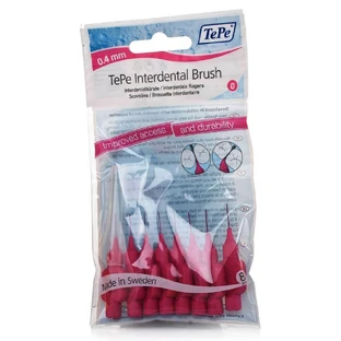 TePe Intermediate Pinsel XXXX-Fein 0,4 mm Fuchsia 8St.