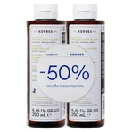 Korres Champú Para Cabello Fino Y Ralo Con Proteína De Arroz Y Tilium 2x250ml