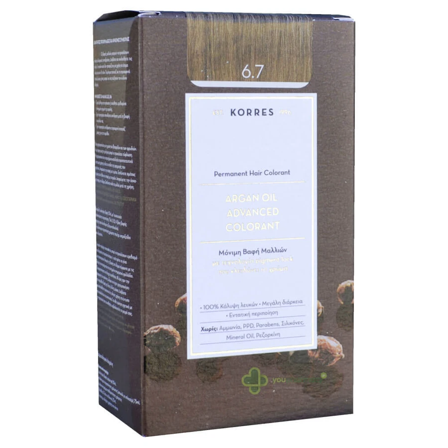Korres Argan Oil Advanced Colorant N 6.7 Cocoa