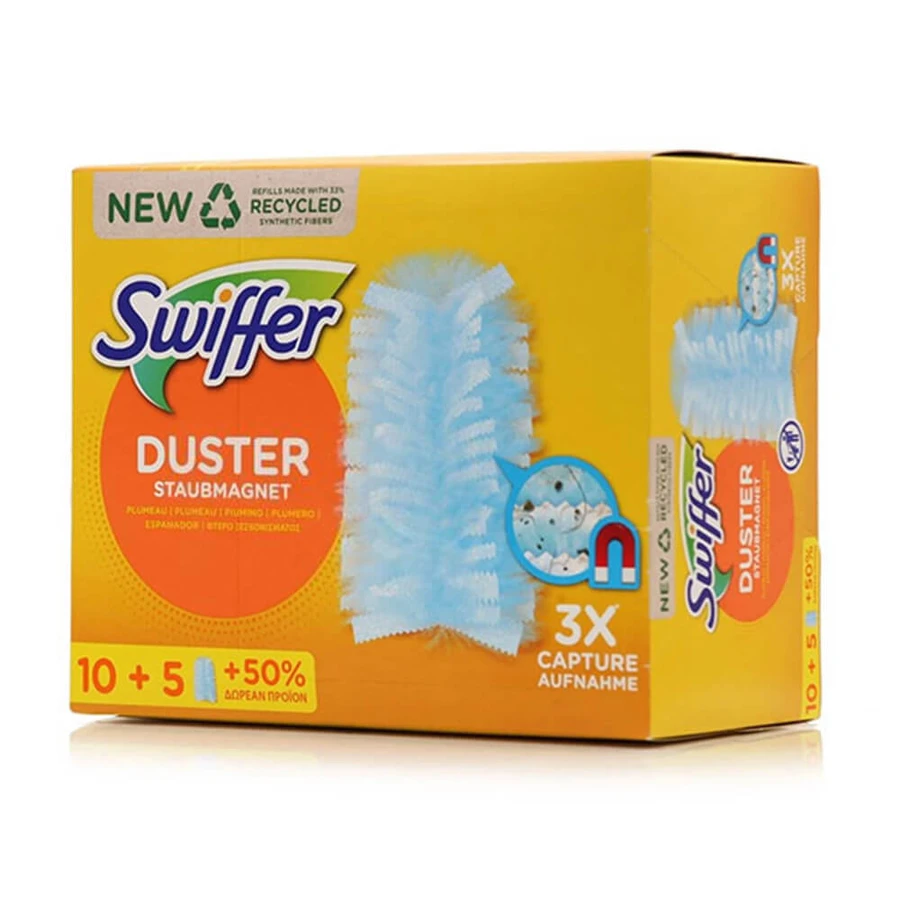Swiffer Duster Dusting Feather with Spare Parts 10+5 FREE