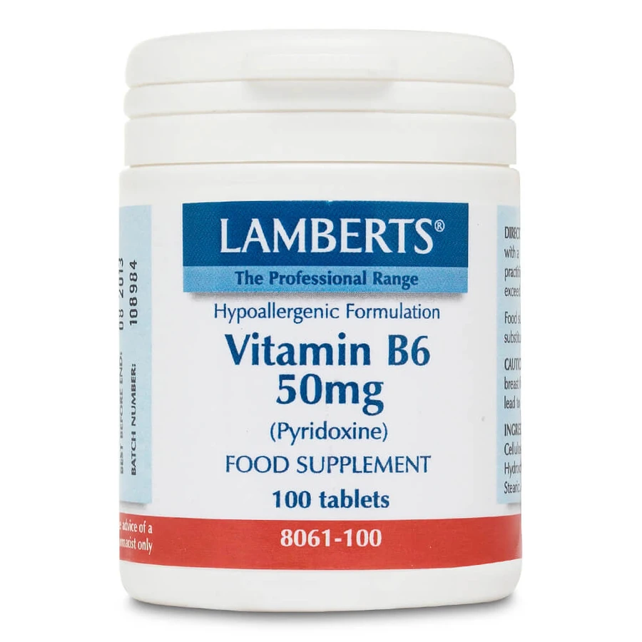 Lamberts Vitamina B6 Piridoxina 50mg 100tabs