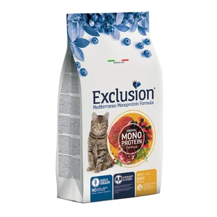 EXCLUSION Mediterraneo Mediterraneo Monoprotein, Beef, single protein dry cat food, 1.5kg
