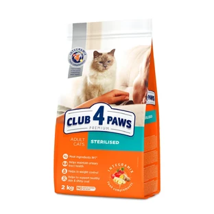 CLUB 4 PAWS Premium Sterilized, Kip, droogvoer voor gesteriliseerde katten, 2kg