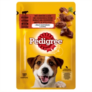 PEDIGREE, XS-XL, Boeuf, sachet de nourriture humide pour chiens, (en aspic), 100g