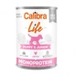 CALIBRA Life Puppy&amp;Junior, XS-XL, Kip en Rijst, natvoer met enkelvoudig eiwit in blik voor jonge honden, (pate), 400g