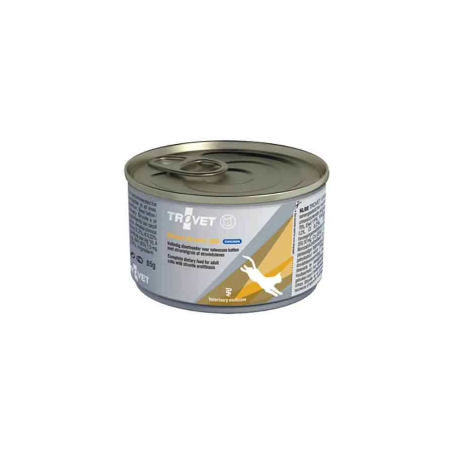 TROVET Urinary Struvite ASD, Huhn, Veterinärdiät, Katzennassfutter in Dosen, Harnwege, (Pastete), 100g