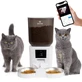 SHAW Smart, automatic dog and cat feeder, 2 round bowls, programmable, mobile app, PVC, white, XS-S(7l)