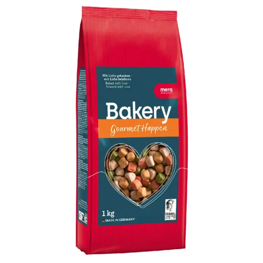 MERA Bakery Gourmet Bakery Happen, XS-XL, Fleisch und Gemüse, Hundebelohnungen, 1kg