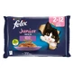 PURINA Felix Fantastic Junior, Chicken, mixed pack, sachet wet food for junior cats, (in aspic), 85g x 4