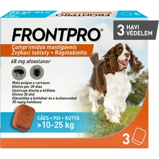 FRONTPRO, Externe Entwurmung Hunde, L(10 - 25kg), Kautabletten, 68mg x 3St.