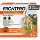 FRONTPRO, external deworming dogs, M(4 - 10kg), chewable tablets, 28mg x 3pcs