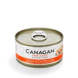CANAGAN, Atún y gambas, comida húmeda en lata sin cereales para gatos jóvenes y adultos, (en su propio jugo), 75g