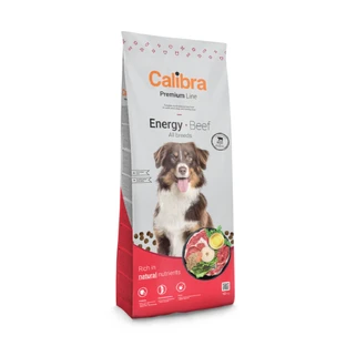 CALIBRA Premium Line Energy, XS-XL, Buey, alimento seco para perros, actividad intensa, 3kg