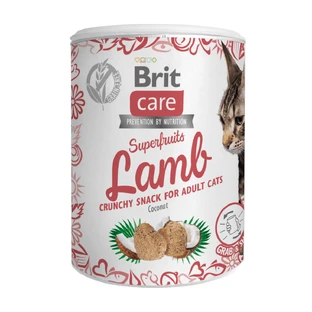 BRIT Care Snack Superfruits, Honing en Kokos, graanvrije kattensnoepjes, 100g