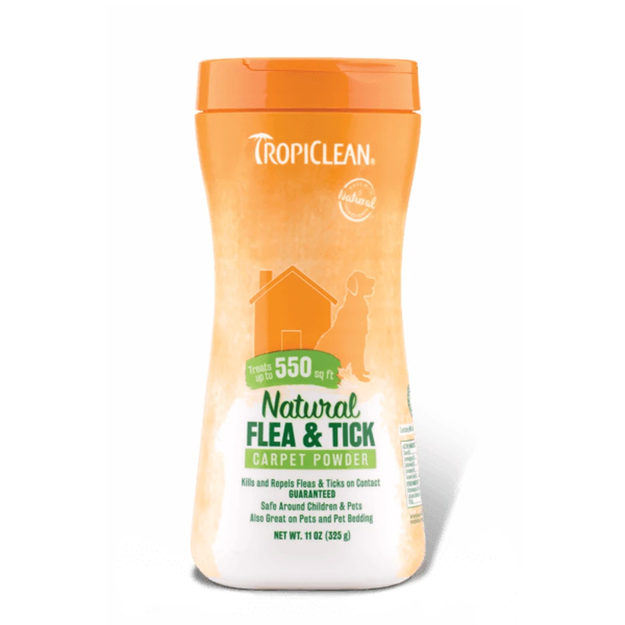 Tropiclean Pulgas y Garrapatas Polvo para Alfombras y Mascotas, 325 g