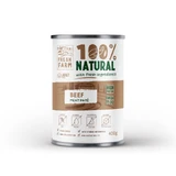 FRESH FARM Smooth, XS-XL, Beef, canned moist dog food, (pate), 400g