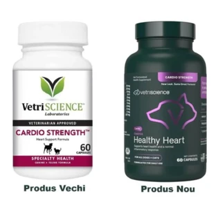 VETRISCIENCE Omega Healthy Heart, XS-XL, Herz-Kreislauf-System Ergänzung für Hunde, Flasche, 60 Kapseln