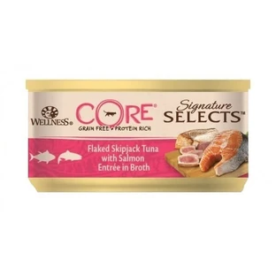 Wellness Core Signature Select Tuna and Salmon Wellness Core Signature Select Moist Food in Soup, 79 g
